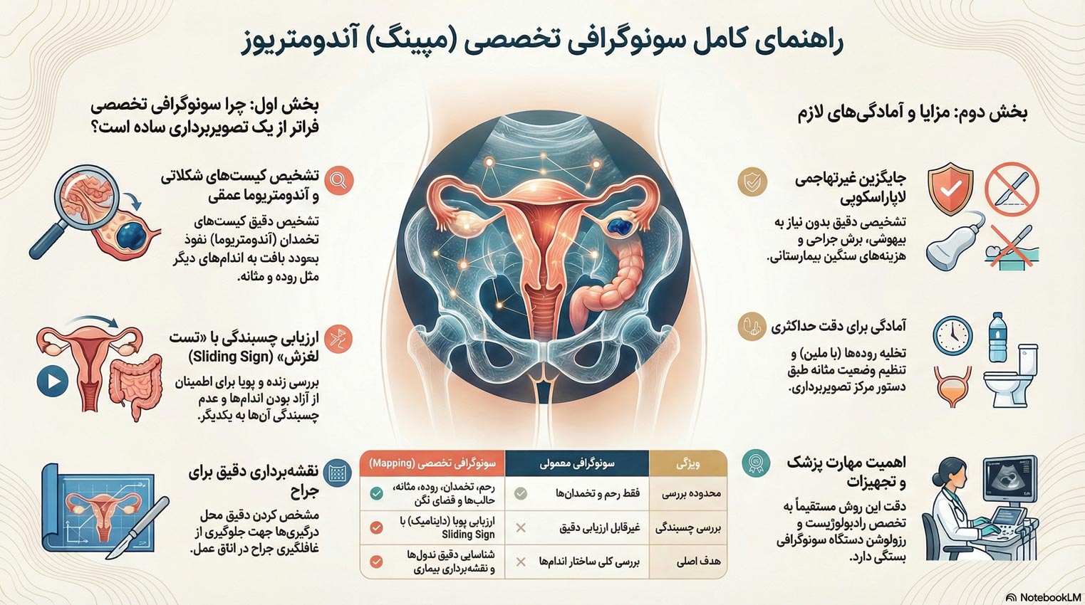 سونوگرافی آندومتریوز سونوگرافی آندومتریوز